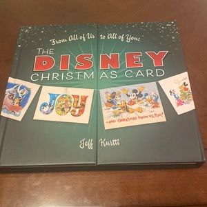 The Disney Christmas card by Jeff Kurtti collectible book with cards
